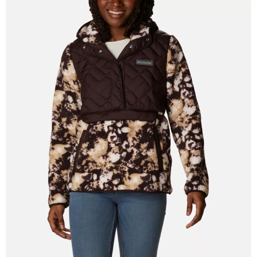 Columbia Sale Women's Sweet View Hooded Fleece Pullover New Cinder/New Cinder Solarized