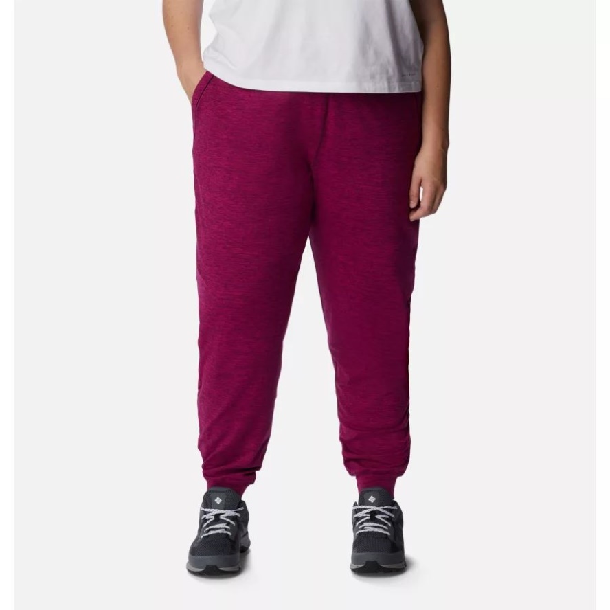 Columbia Sale Women's Weekend Adventure Joggers Plus Size Marionberry Heather
