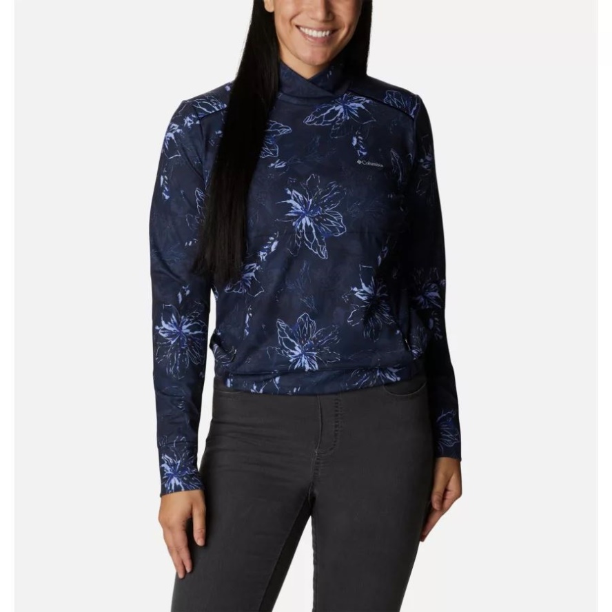 Columbia Sale Women's Weekend Adventure Pullover Nocturnal Aurelian Print