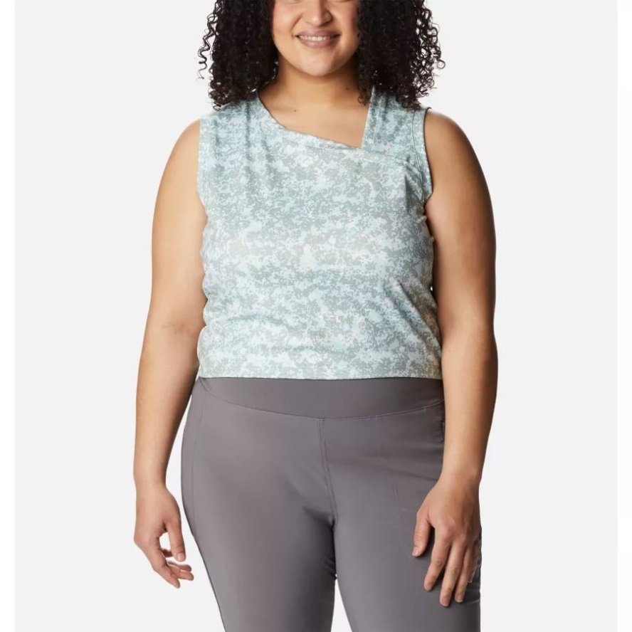 Columbia Sale Women's Weekend Adventure Tank Plus Size Chalk Dotty Disguise