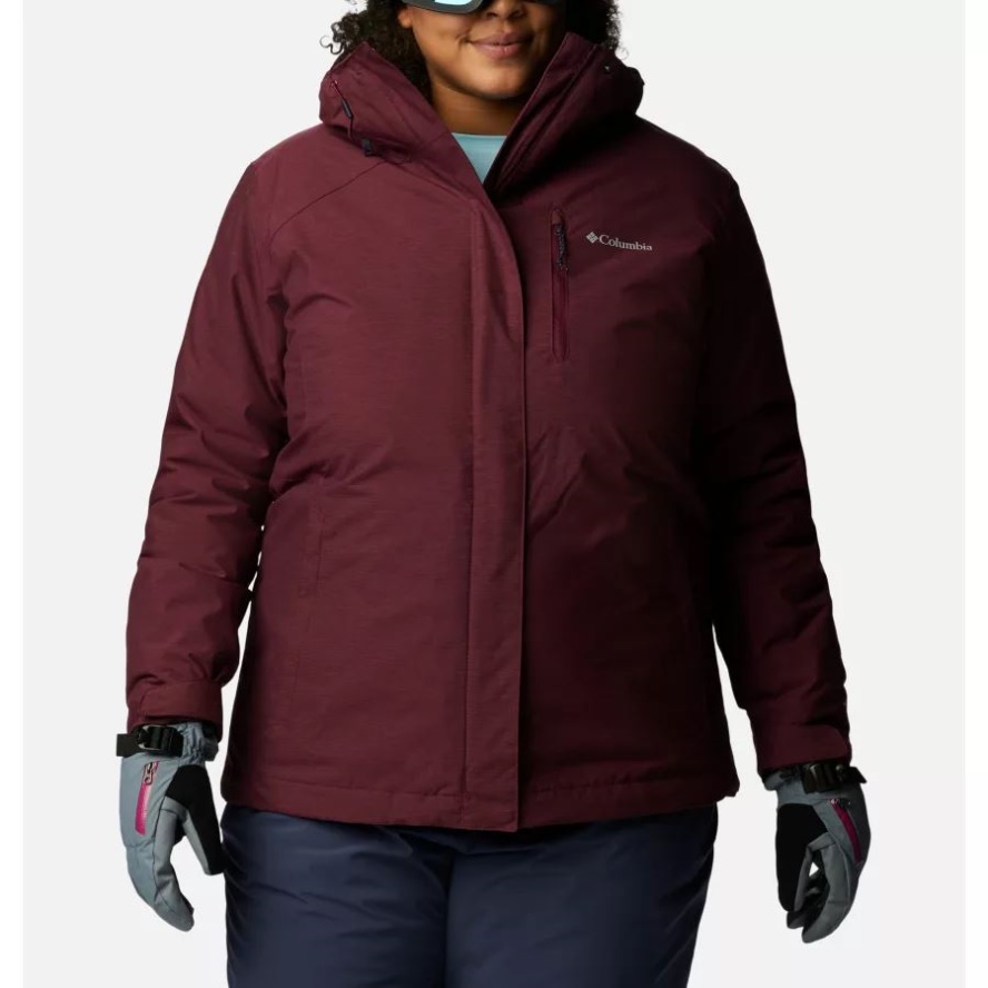 Columbia Sale Women's Whirlibird IV Interchange Jacket Plus Size Marionberry Crossdye