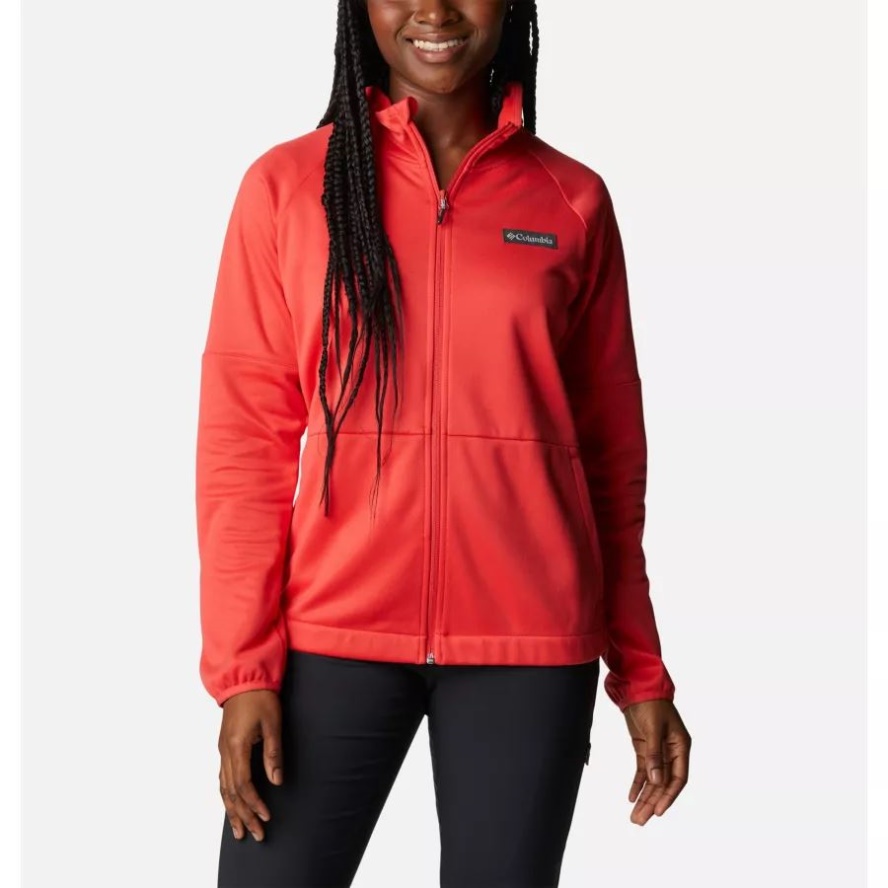 Columbia Sale Women's Windgates Full-Zip Hoodie Red Hibiscus