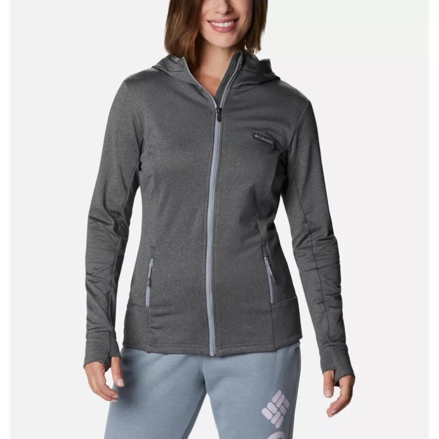 Columbia Sale Women's Windgates Tech Fleece Hoodie Monument Heather