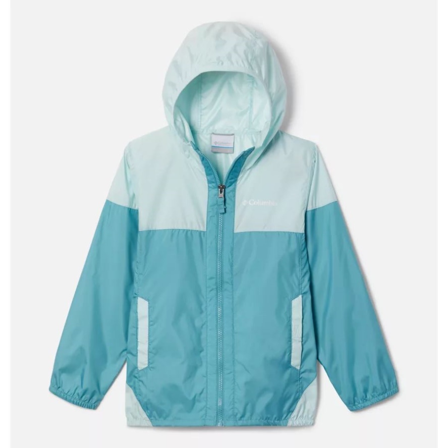 Columbia Sale Youth Flash Challenger Windbreaker Sea Wave/Icy Morn
