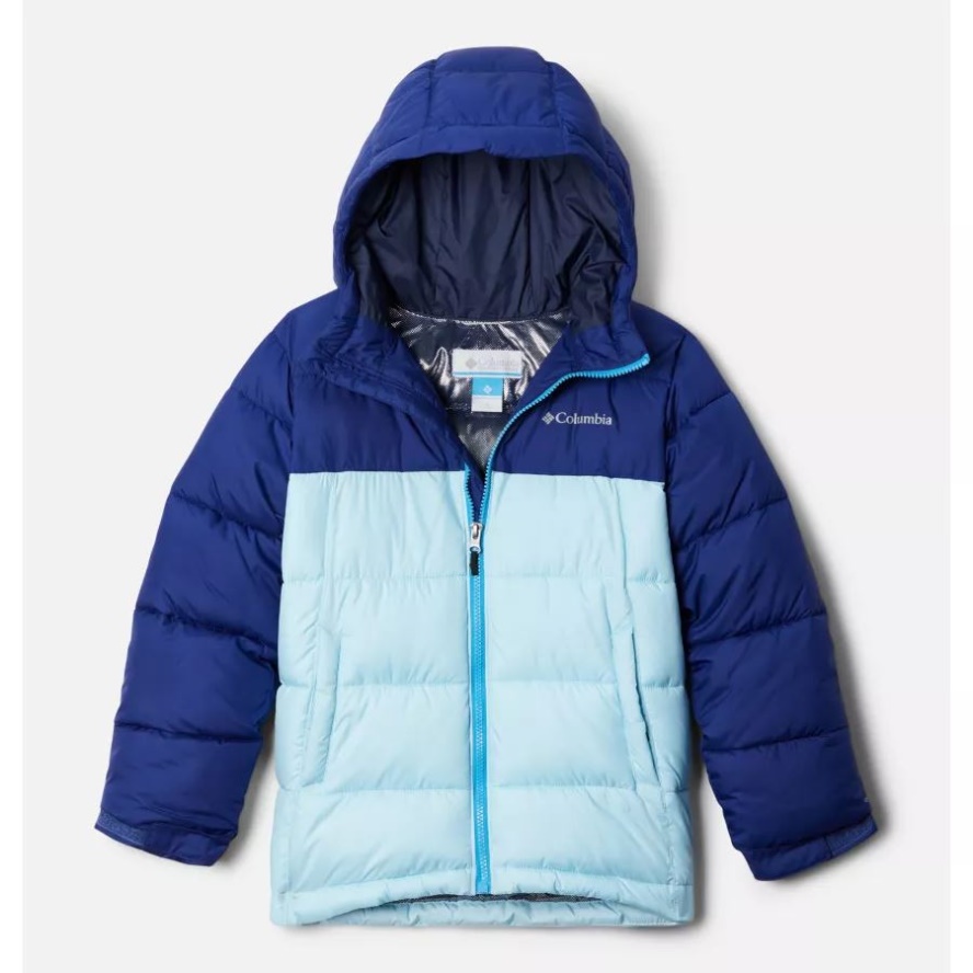 Columbia Sale Youth Pike Lake Insulated Puffer Jacket Dark Sapphire/Spring Blue