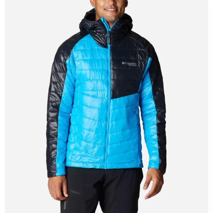 Compass Blue/Black Men's Platinum Peak Hooded Jacket Columbia Sale