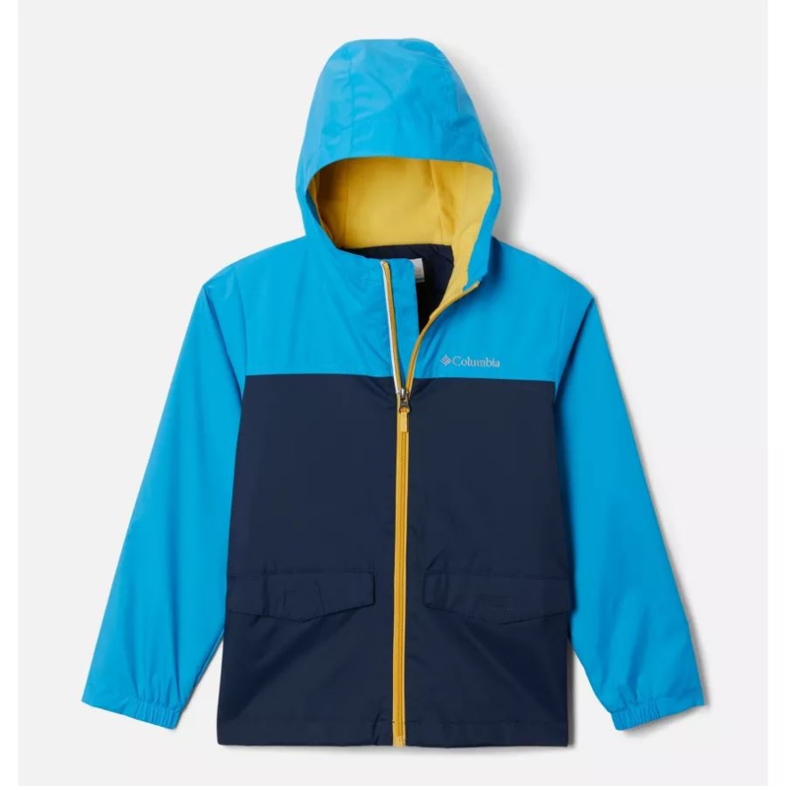 Compass Blue/Collegiate Navy Columbia Sale Boys' Rain-Zilla Jacket