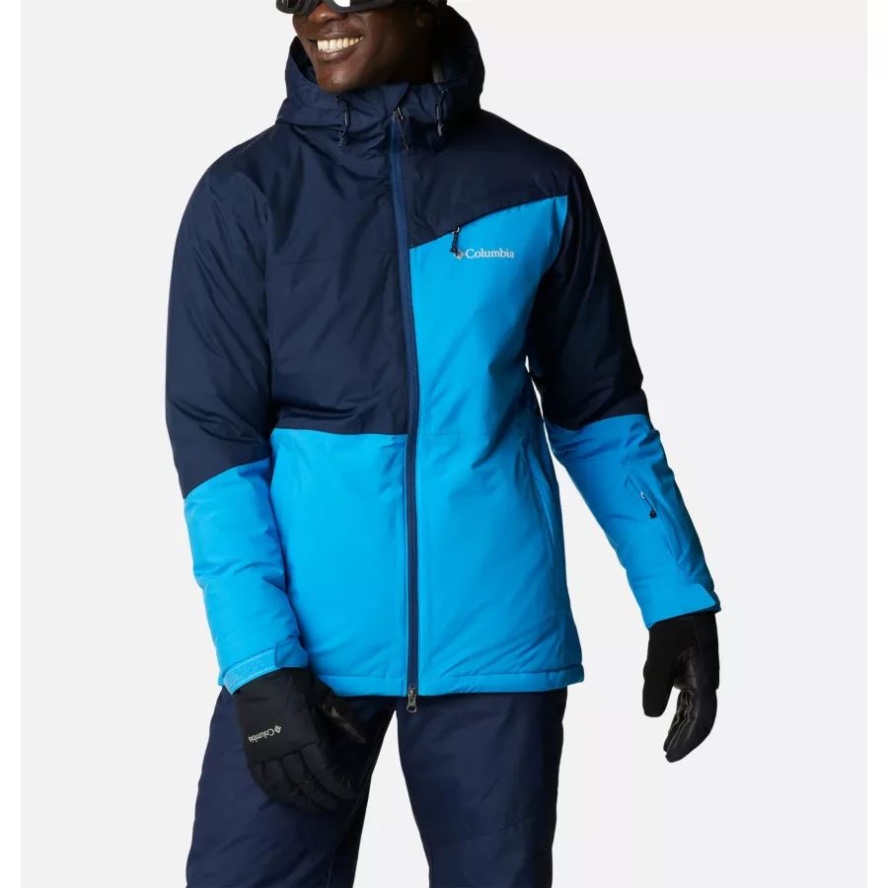 Compass Blue/Collegiate Navy Men's Iceberg Point Waterproof Ski Jacket Columbia Sale