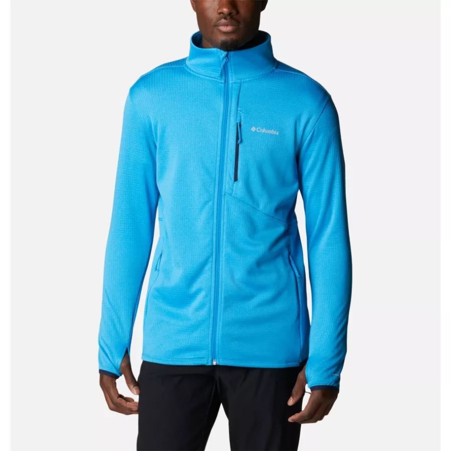 Compass Blue Heather Columbia Sale Men's Park View Full Zip Fleece Jacket