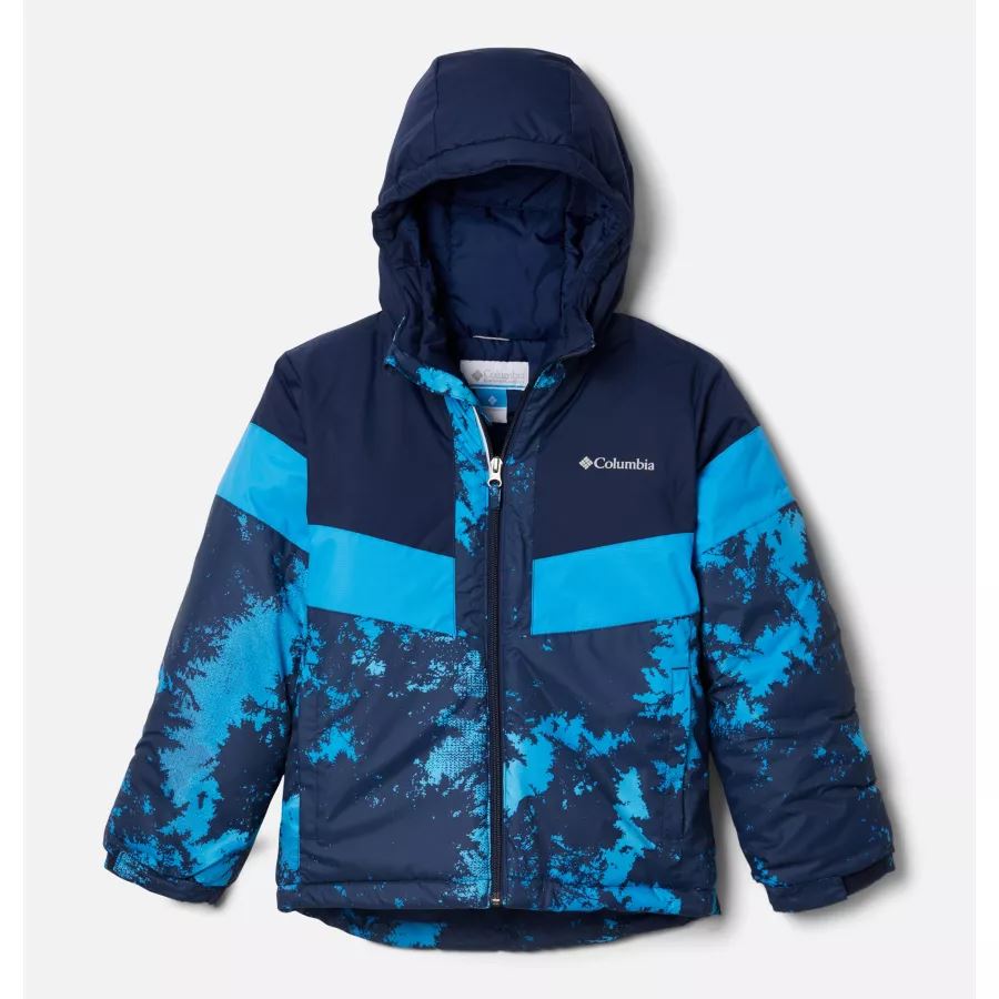 Compass Blue Lookup/Collegiate Navy Youth Lightning LiftII Waterproof Ski Jacket Columbia Sale