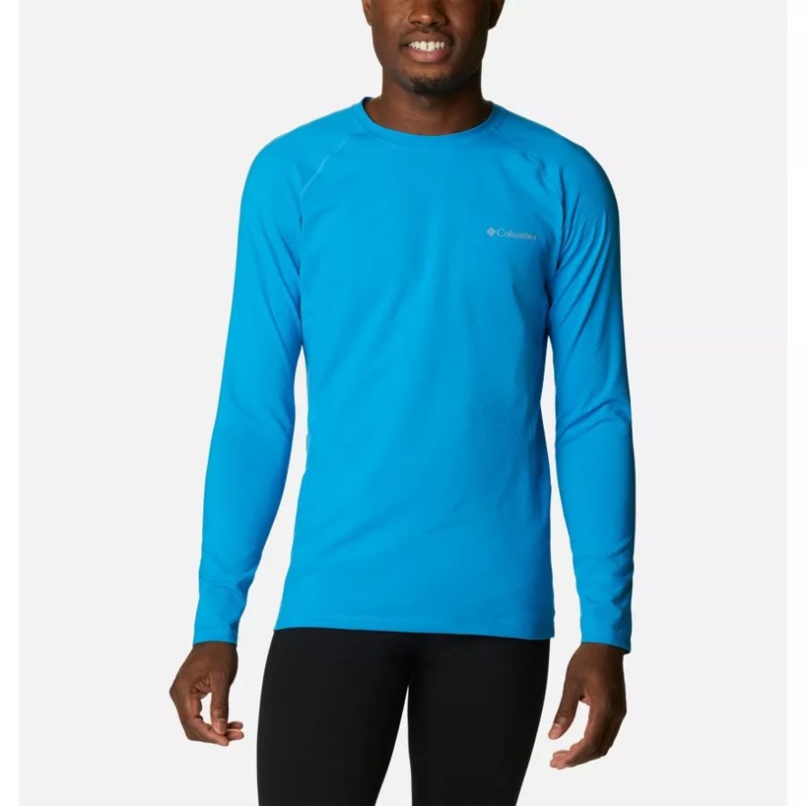 Compass Blue Men's Omni-Heat Infinity Baselayer Crew Columbia Sale