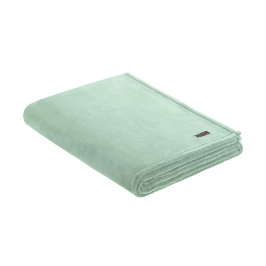 Cool Green Plush Throw Blanket Columbia Sale