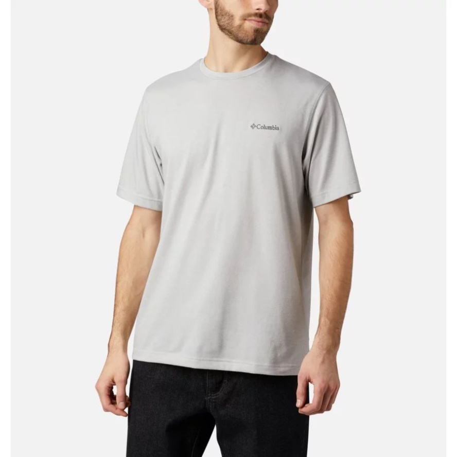 Cool Grey Heather Men's Thistletown Park Crew Big Columbia Sale