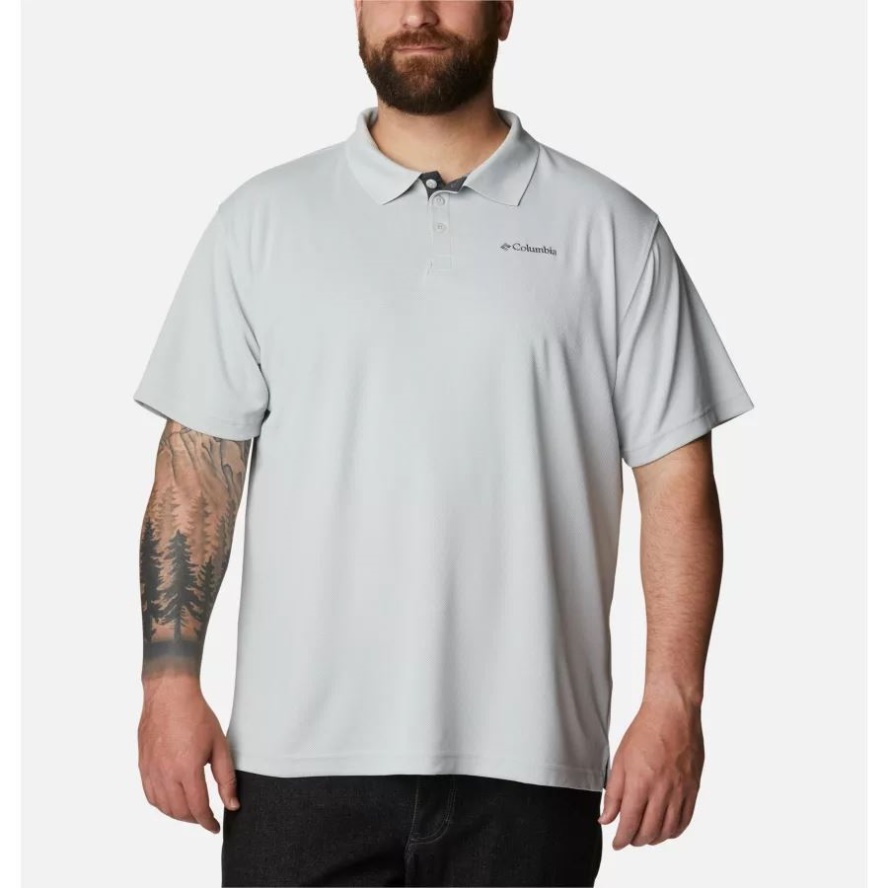 Cool Grey Men's Utilizer Polo Shirt Big Columbia Sale