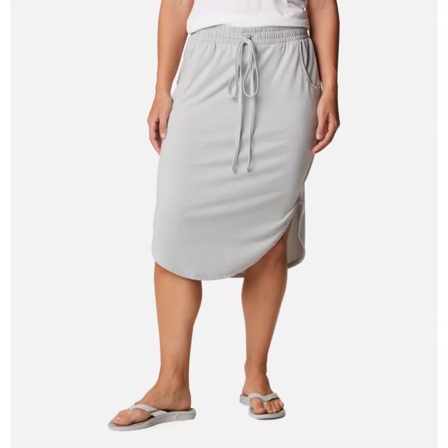 Cool Grey Women's PFG Slack Water Knit Skirt Columbia Sale