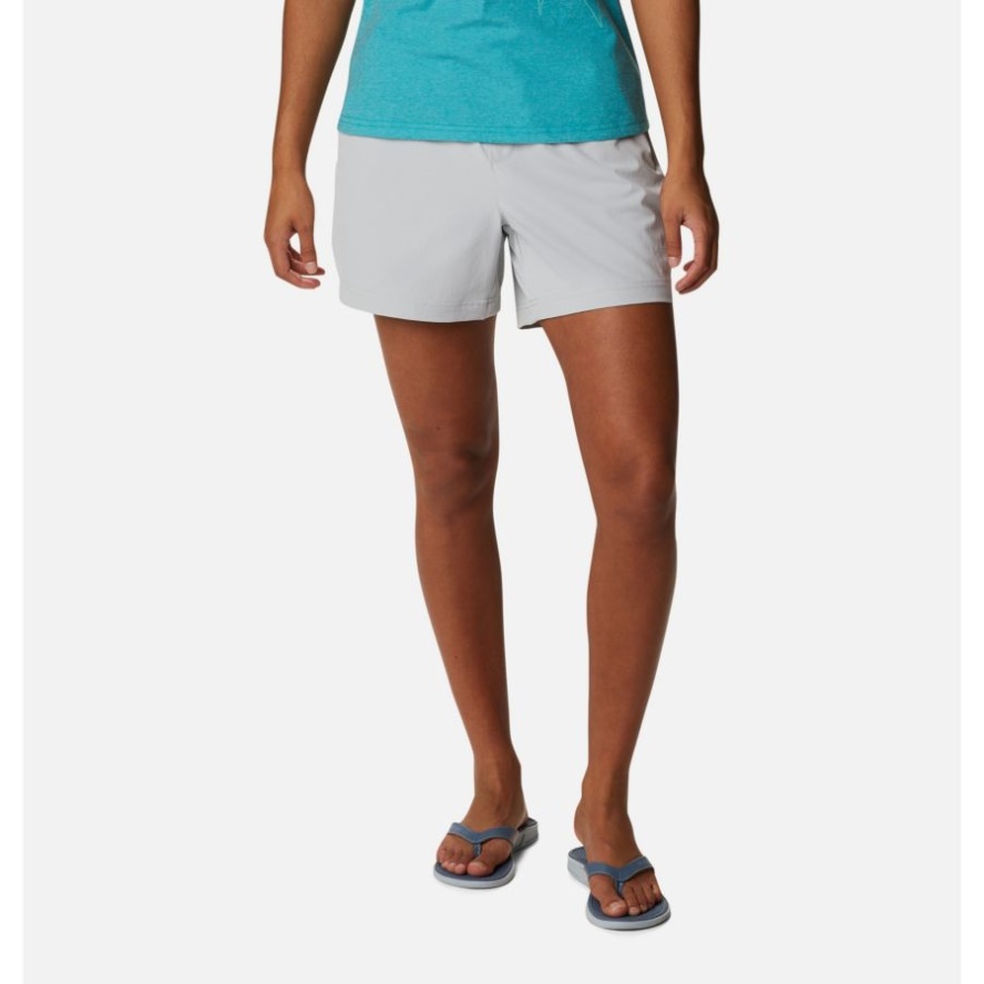 Cool Grey Women's PFG Slack Water Woven Shorts Columbia Sale