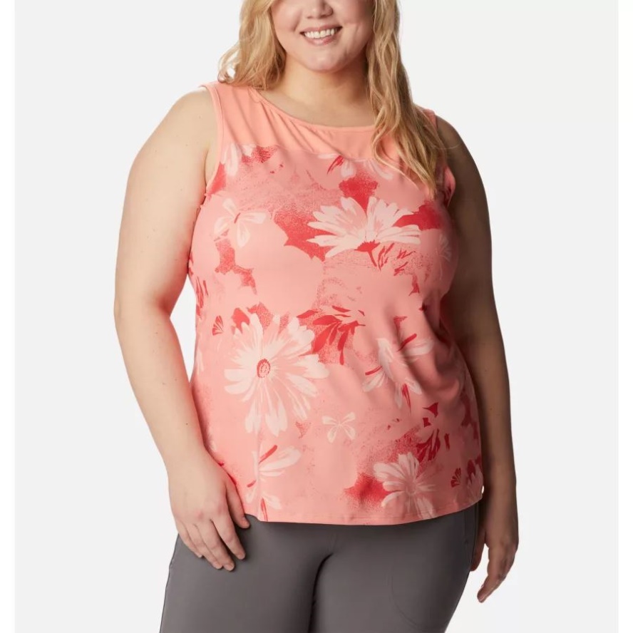 Coral Reef Daisy Party Columbia Sale Women's Chill River Tank Plus Size