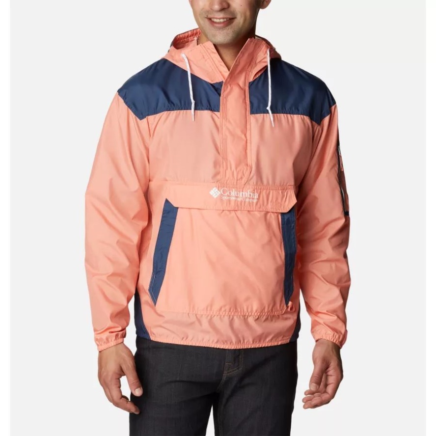 Coral Reef/Dark Mountain Men's Challenger Windbreaker Columbia Sale