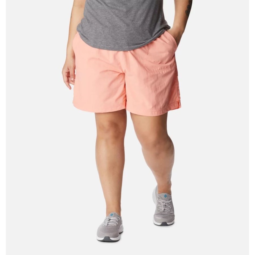 Coral Reef Women's Sandy River Shorts Plus Size Columbia Sale