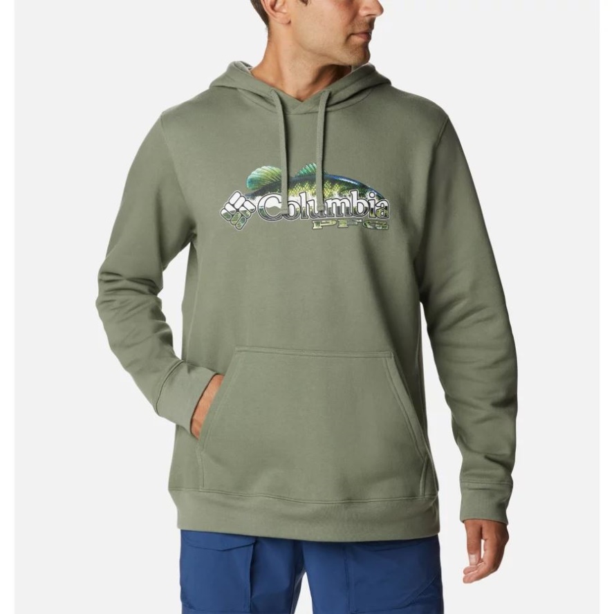 Cypress/Bass Columbia Sale Men's PFG Fish Logo Hoodie
