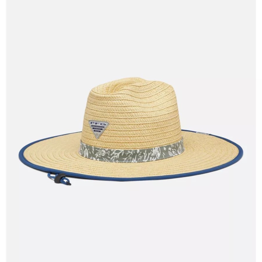 Cypress Kona Print PFG Baha Straw Hat Columbia Sale