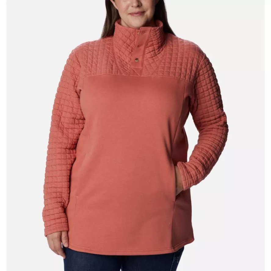 Dark Coral Columbia Sale Women's Sunday Summit II Tunic Plus Size
