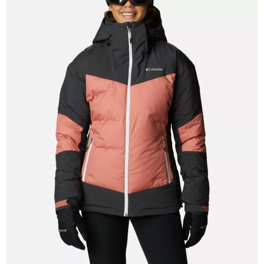 Dark Coral/Shark Columbia Sale Women's Wild Card II Down Jacket