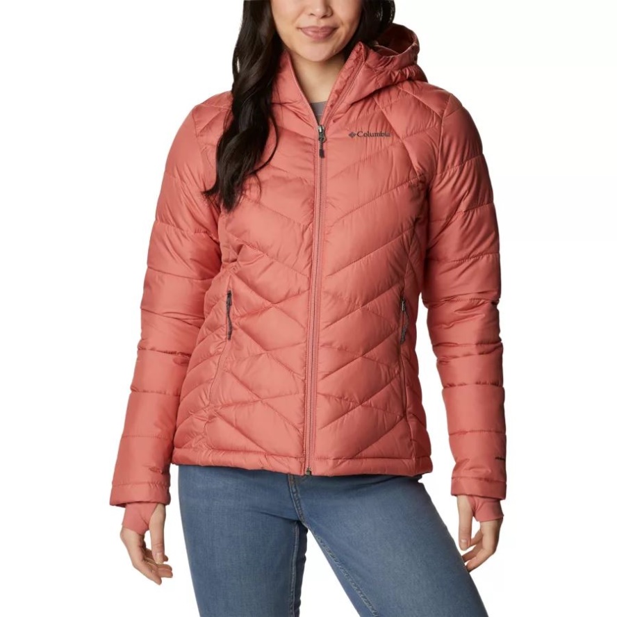 Dark Coral Women's Heavenly Hooded Jacket Columbia Sale