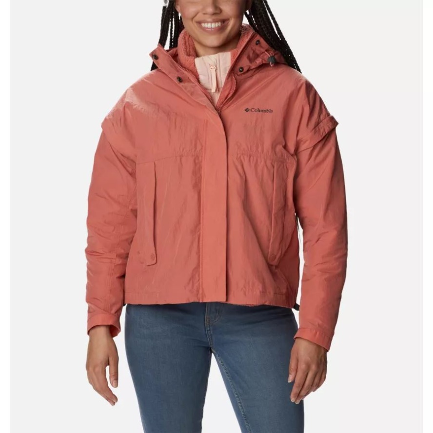 Dark Coral Women's Laurelwoods Interchange Jacket Columbia Sale