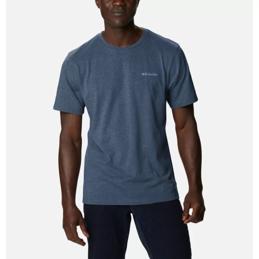 Dark Mountain Heather Men's Thistletown Hills Short Sleeve Shirt Tall Columbia Sale