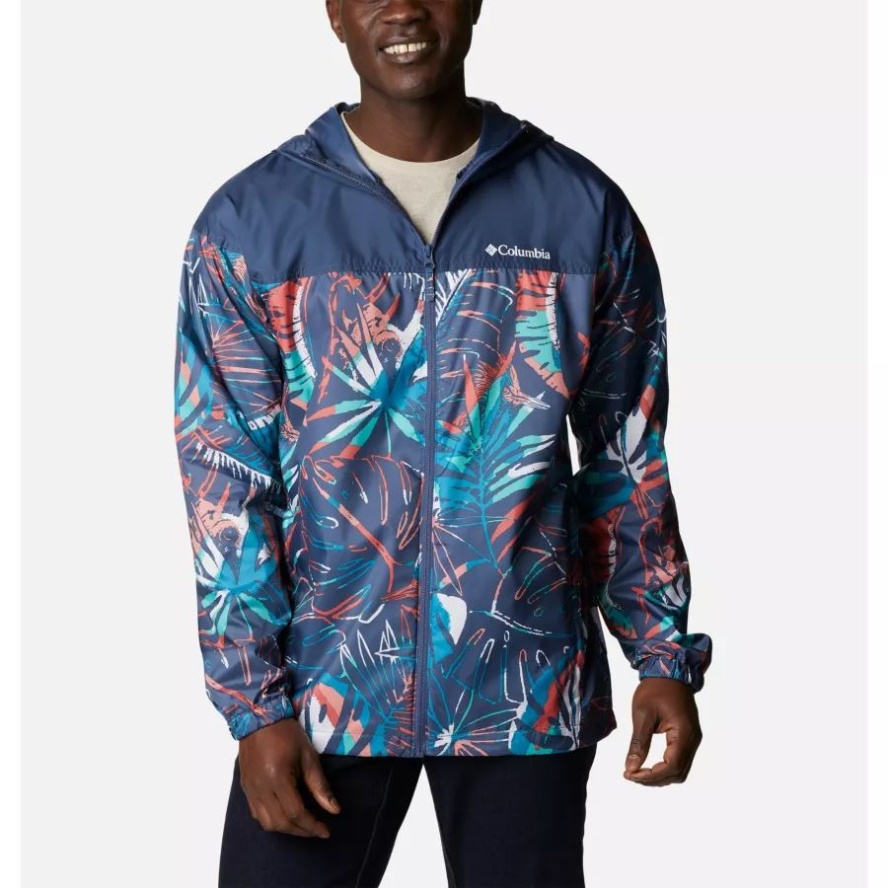 Dark Mountain King Palms Multi Print Columbia Sale Men's Flash Challenger Windbreaker Novelty