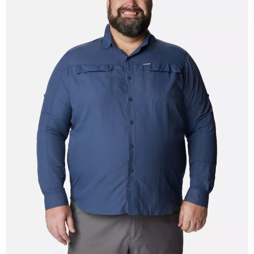 Dark Mountain Men's Silver Ridge 2.0 Long Sleeve Shirt Big Columbia Sale