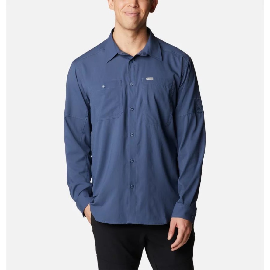 Dark Mountain Men's Silver Ridge Utility Lite Long Sleeve Shirt Columbia Sale