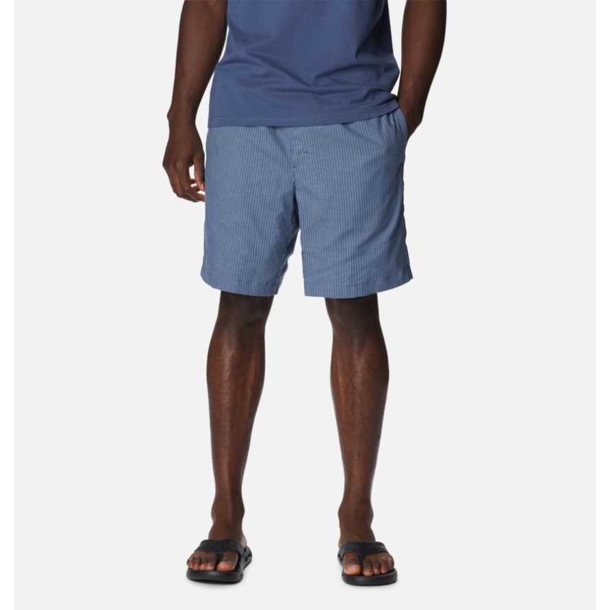 Dark Mountain Oxford Stripe Columbia Sale Men's Sage Springs Linen Shorts