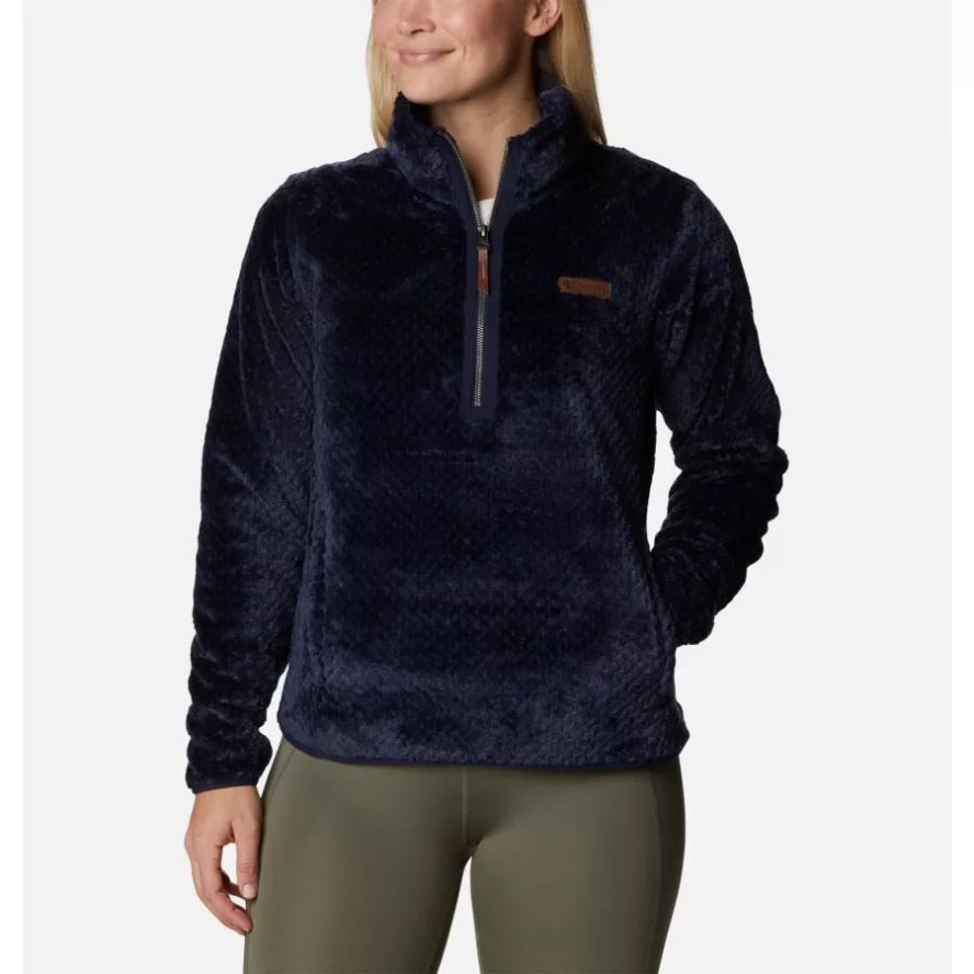 Dark Nocturnal Columbia Sale Women's Fire Side Half Zip Sherpa Fleece