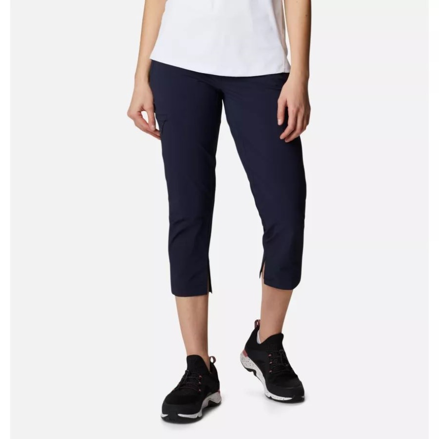 Dark Nocturnal Columbia Sale Women's Muir Pass II Cropped Hiking Trousers