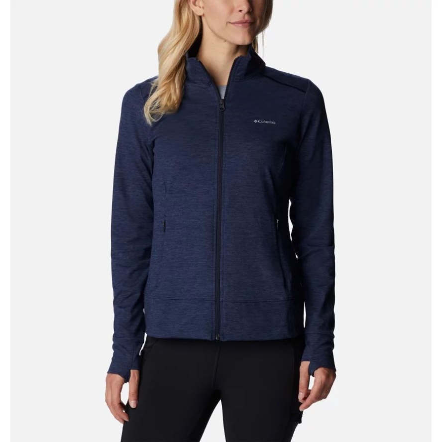 Dark Nocturnal Heather Columbia Sale Women's Weekend Adventure Technical Fleece Jacket