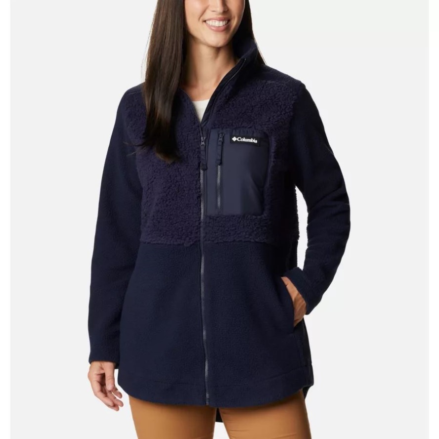 Dark Nocturnal Women's Columbia Sale Lodge Sherpa Full Zip Fleece Columbia Sale