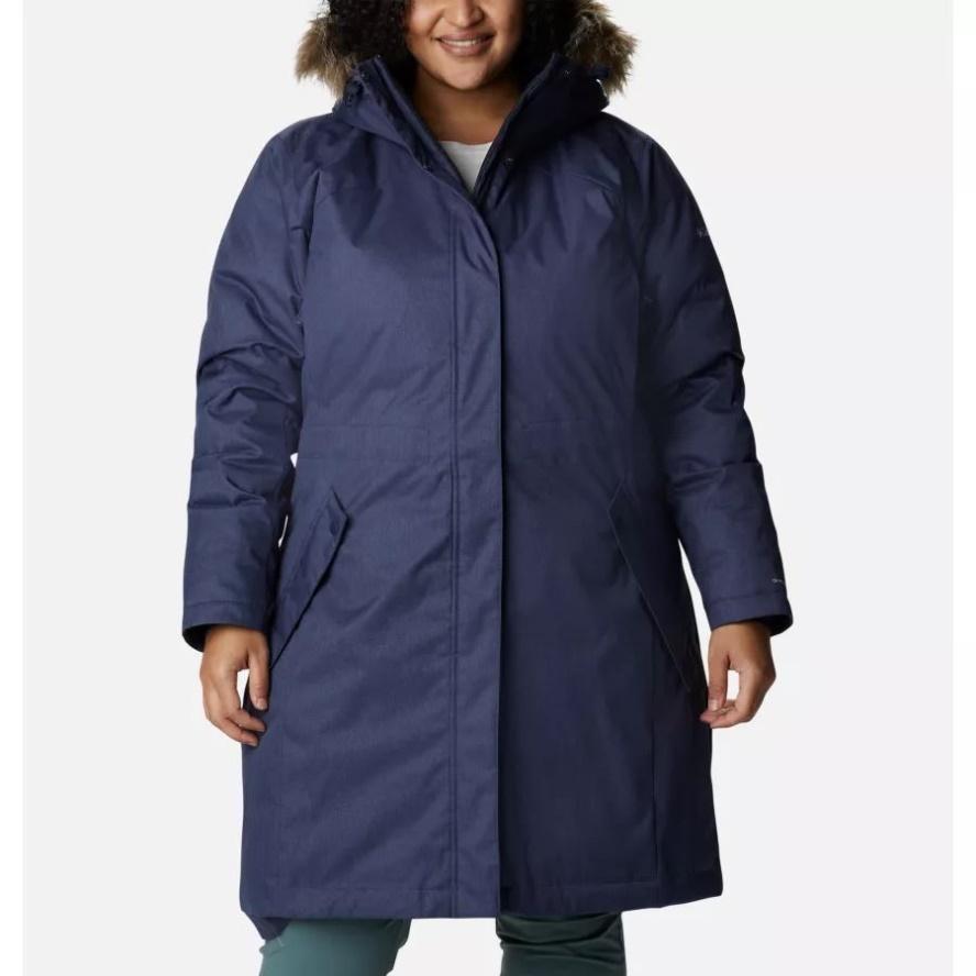 Dark Nocturnal Women's Juniper Ridge Omni-Heat Infinity Down Parka Plus Size Columbia Sale