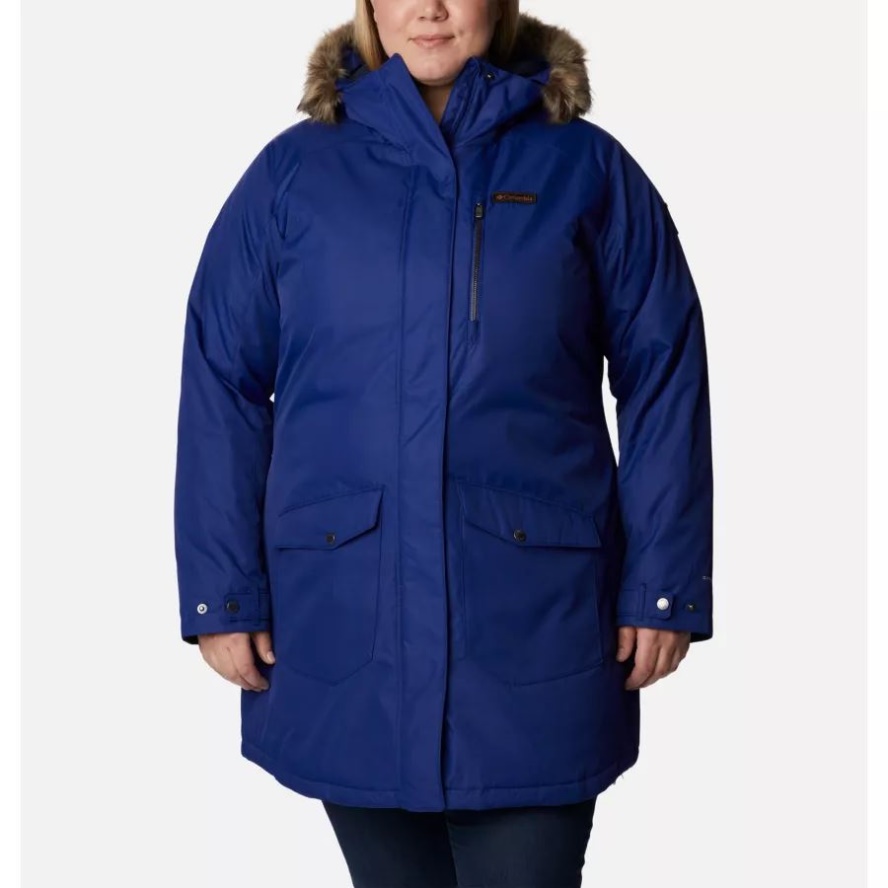 Dark Sapphire Columbia Sale Women's Suttle Mountain Long Insulated Jacket Plus Size