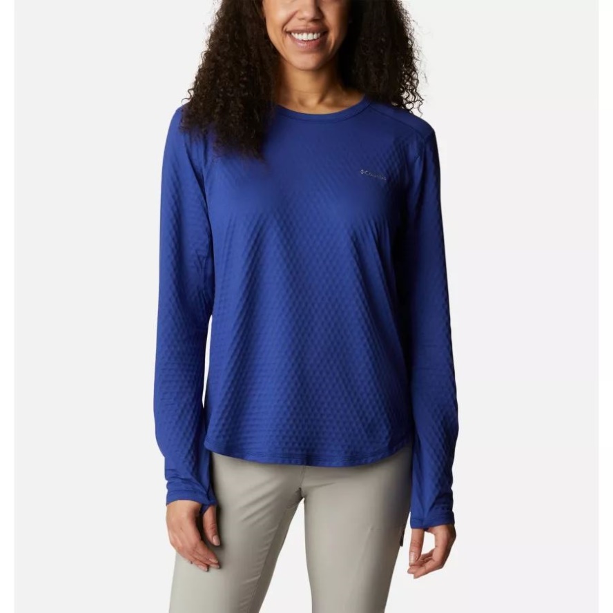 Dark Sapphire Columbia Sale Women's W Bliss Ascent Long Sleeve Technical T-shirt