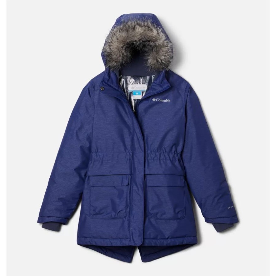 Dark Sapphire Heather Columbia Sale Girls' Nordic Strider Jacket