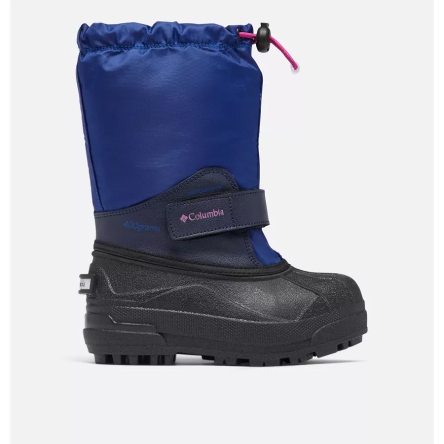 Dark Sapphire/Wild Fuchsia Columbia Sale Little Kids' Powderbug Forty Snow Boot