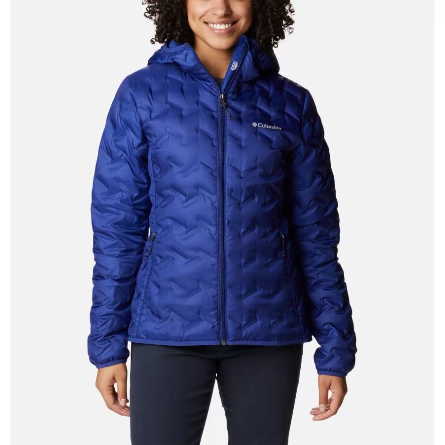 Delta Ridge Down Hooded Jacket Dark Sapphire Columbia Sale