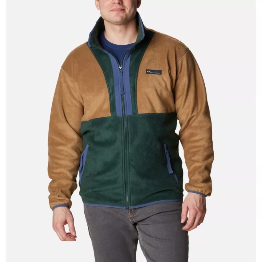 Delta/Spruce/Dark Mountain Men's Back Bowl Full Zip Fleece Jacket Columbia Sale