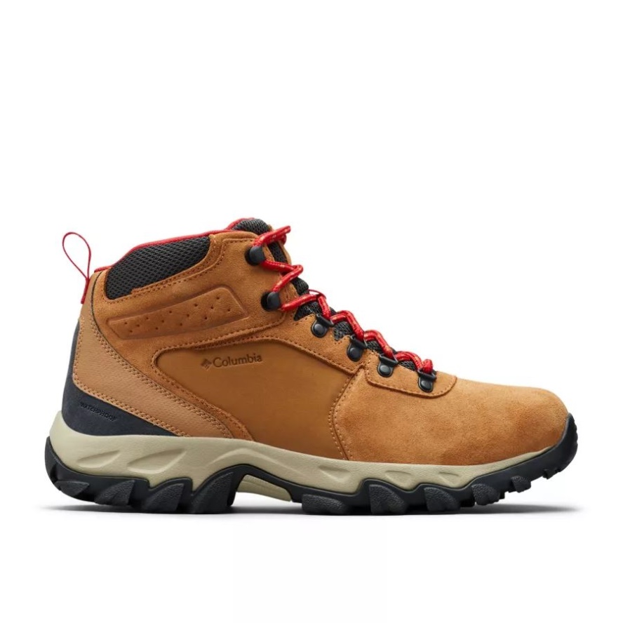 Elk/Mountain Red Columbia Sale Men's Newton Ridge Plus II Suede Waterproof Walking Boot