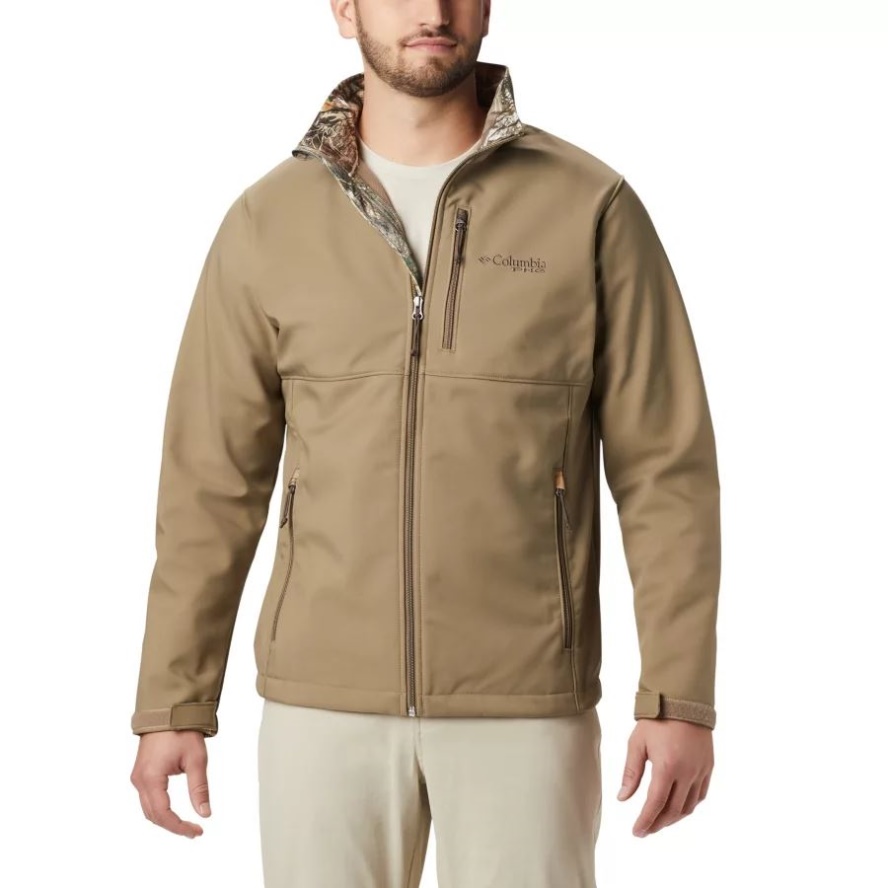 Flax/RT Edge Columbia Sale Men's PHG Ascender Softshell Jacket Tall