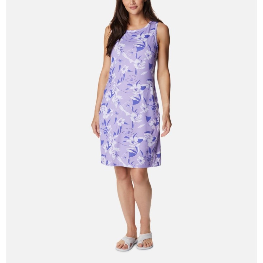 Frosted Purple/Pop Flora Tonal Columbia Sale Women's Chill River Printed Dress