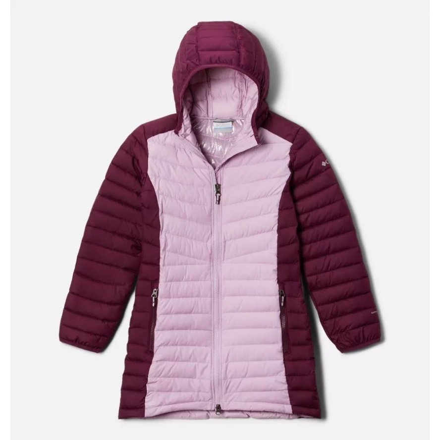Girl's Slope Edge Mid Insulated Jacket Columbia Sale Aura/Marionberry