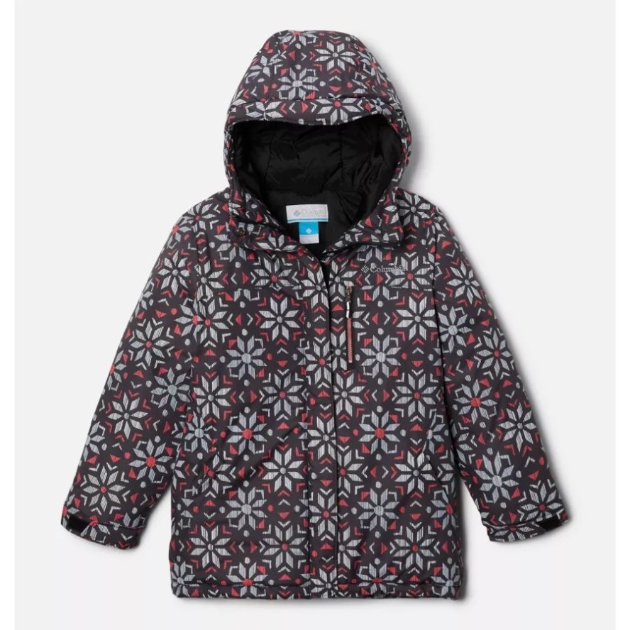 Girls' Alpine Free FallII Ski Jacket Columbia Sale Black Paperflakes